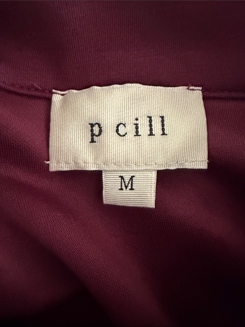 p cill Quarter-Zip Polo Top in Deep Berry M - Picture 6 of 7